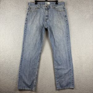 Signature Levi Strauss Co Slim Straight Jeans 36x34 (Stains)